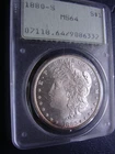 1880-S PCGS MS64.  OLD GREEN HOLDER--LOOKS PROOF-LIKE
