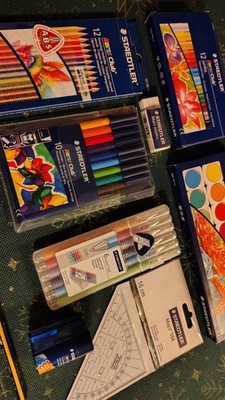 Staedtler Buntstifte Wasserfarben Öl Pastellkreide Fasermaler Spitzer Fineliner