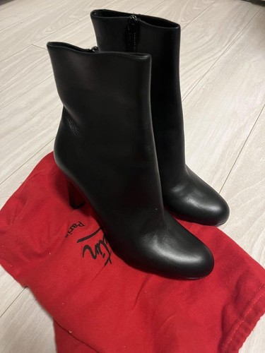Christian Louboutin Kurzabsatz Stiefel Schuhe Damen Größe 38,5 Schwarz Original