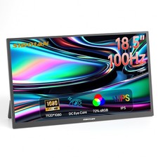 Portable Monitor 18.5inch 1080P FHD 100Hz Refresh Rate Gaming Monitor, 72 sR...