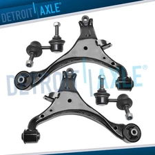 Complete Front Lower Control Arms + Sway Bar Links for 2002 2003 2004 Acura RSX