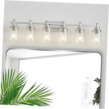 Bathroom Vanity Light Bathroom Lights Fixtures Over 6-Light Brushed Nickel