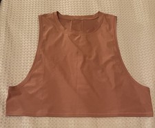 Lululemon Muscle Love Crop Tank Tough Desert Sun Tan Brown Size 10