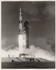 NASA Apollo 15 Moon Landing Mission Astronauts Rocket Original Photo 8x10"