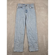 Vintage Levi's 550 Relaxed Student Jeans 28x30 Fit 26x29 Denim Orange Tab 1996