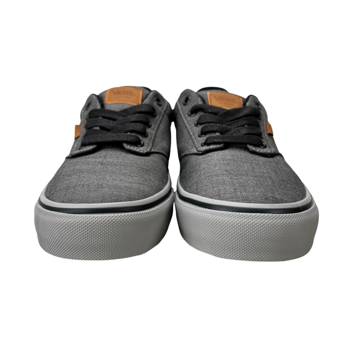 VANS Atwood Deluxe Textile Gray Black Shoes Men's Sizes 13