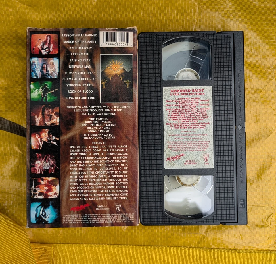 Armored Saint - A Trip Thru Red Times 1991 VHS (Heavy Metal) - Image 2 of 3