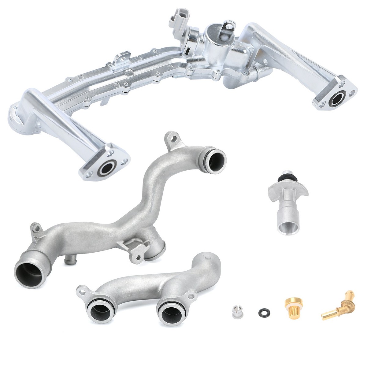For Jaguar Land Rover Upgraded Metal Coolant Crossover Pipe 3.0 V6