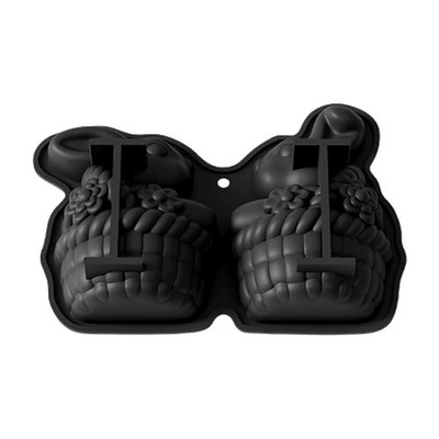 Easter Hare Silicone Mould for Handmade Chocolate Fondant Dessert