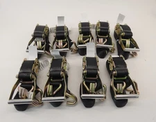 *Lot of 9* US Cargo Control 5012WH-BLK 2" x 12" Black Ratchet Strap W/ Wire -...