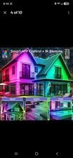 200ft Outdoor RGB LED Strip Lights Waterproof IP68, Music Sync, App Remote Con