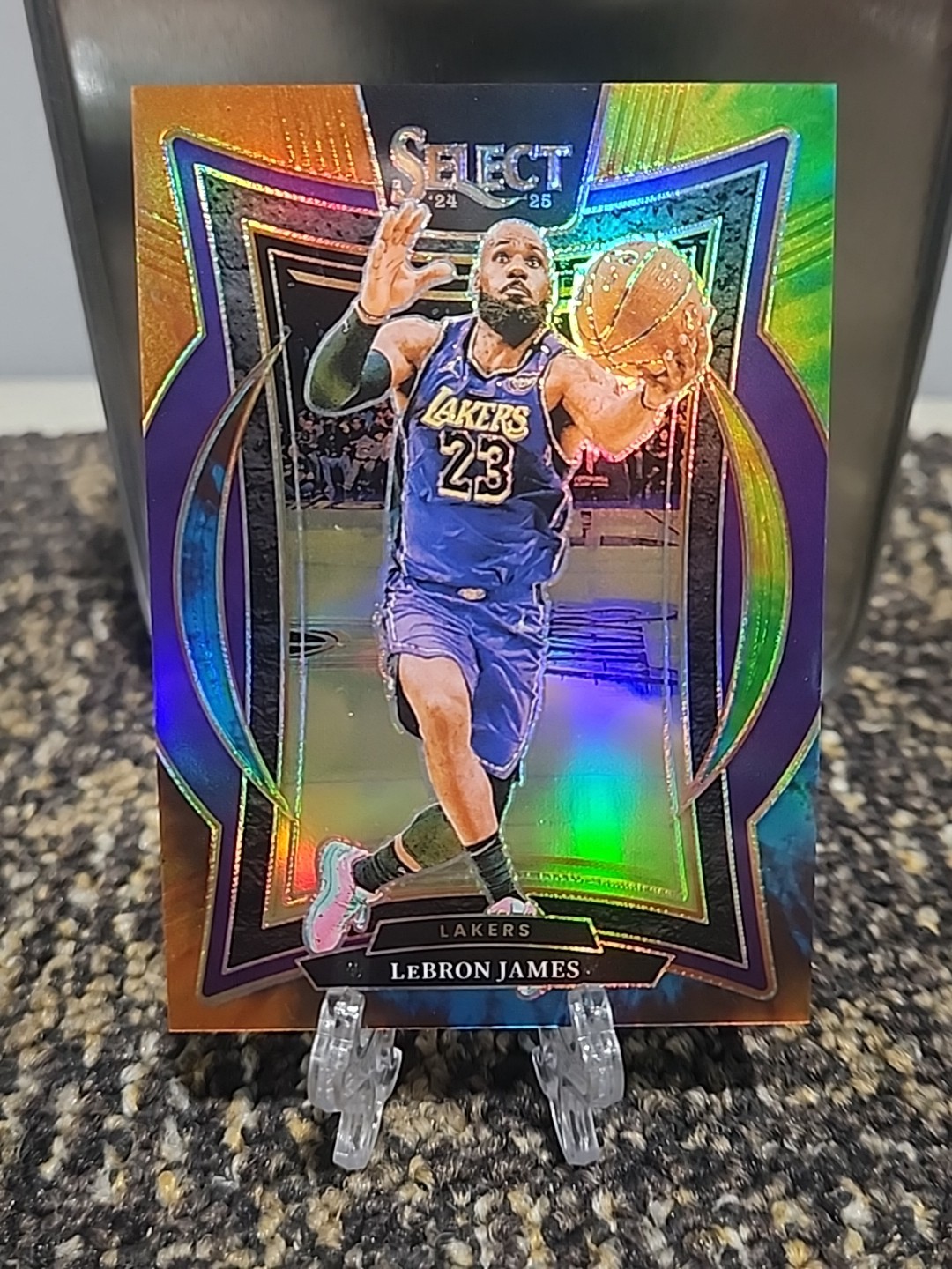 2024-25 Panini Select LeBron James #54 Concourse Tie-Dye Prizm Lakers 22/25