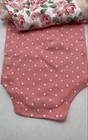 Hudson Baby Girl 3-Pack Pink Floral Polka Dot Ruffle Bodysuits NWT Sz 0-3M — photo 4
