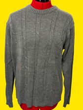 Oscar De La Renta Women s Large Gray Cable-Kn...
