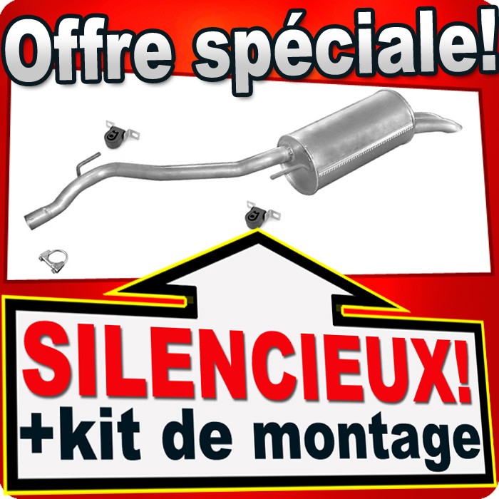 Silencieux arrière pot échappement VW T3 Transporter III 1.9 TD et 2.4 D pièces de rechange