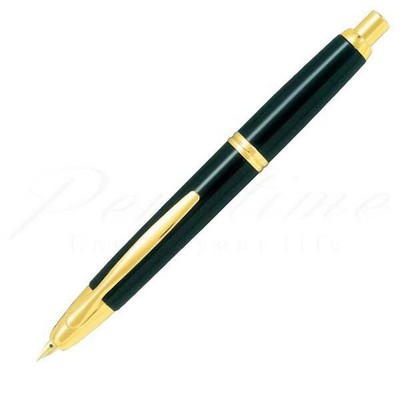 PILOT Capless Black Fountain Pen 18K Gold Nib Fine-Medium FC-15SR-B-FM Japan