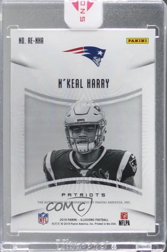 2019 Panini Illusions Rookie Endorsements Green /10 N'Keal Harry #RE-NHA Auto RC - Image 2 of 2