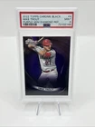 2022 Topps Chrome Black Mike Trout #4 Purple Mini-Diamond Refractor /150 Mint 9