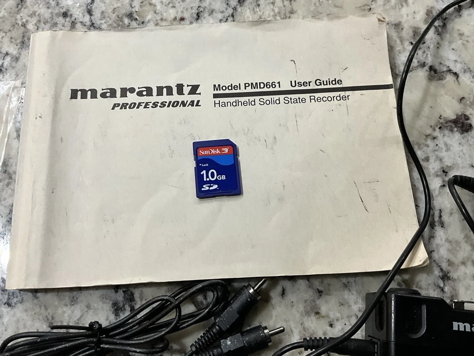 Marantz PMD661 Handheld Portable Solid State Recorder Bundle Manual/SD/cords… - Image 2 of 4