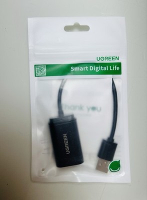 UGREEN USB Sound Card Adapter HD Audio, Mic, Headphone