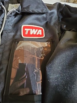 Vintage TWA Jacket Mens Small Trans World Airlines Tarmac Union