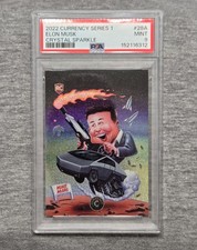 2022 Cardsmiths Currency Series 1 Elon Musk #28A Crystal Sparkle PSA 9