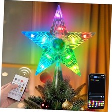 Christmas Tree Topper Star Remote  APP Controlled Smart Treetop 7.5'' 20