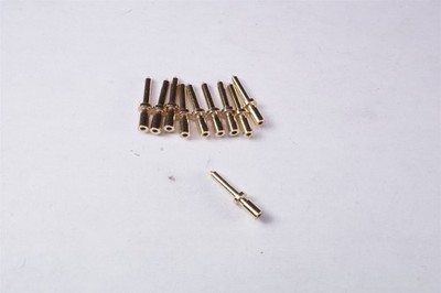 Lot of 10 3139-0-00-34-00-00-08-0 Millmax Wire Crimp Termination Gold 24-28AWG