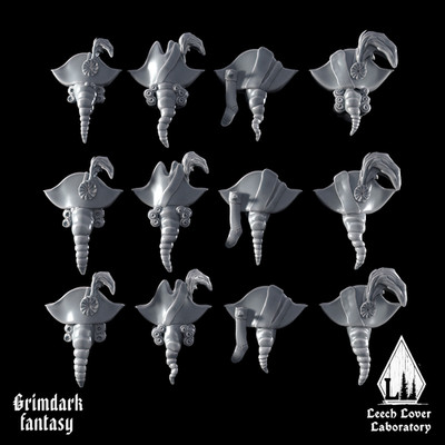 28mm Kitbash Navy, Shako or Hussar Heads for Turnip, Sludge Grimdark Wargaming