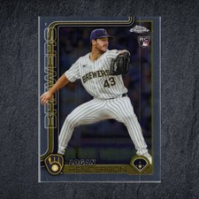 Logan Henderson 2025 Topps Chrome Update #USC65 RC Brewers