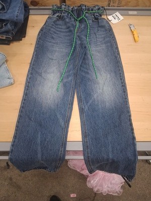 KBB by Kahlana Women's Highest Rise Barrel Leg Size 0 Nwt