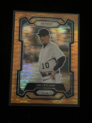 Jim Leyland Orange Pulsar /399 2024 Panini Prizm Baseball #22