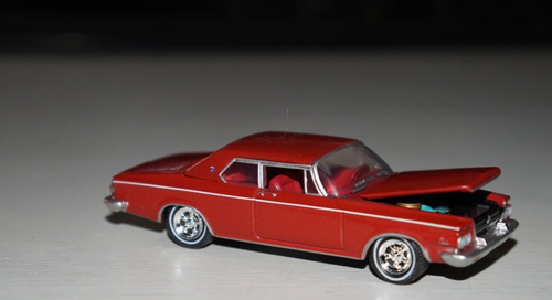 1963 63 Chrysler 300 J Red Opening Hood 1/64 Limited Edition Diecast