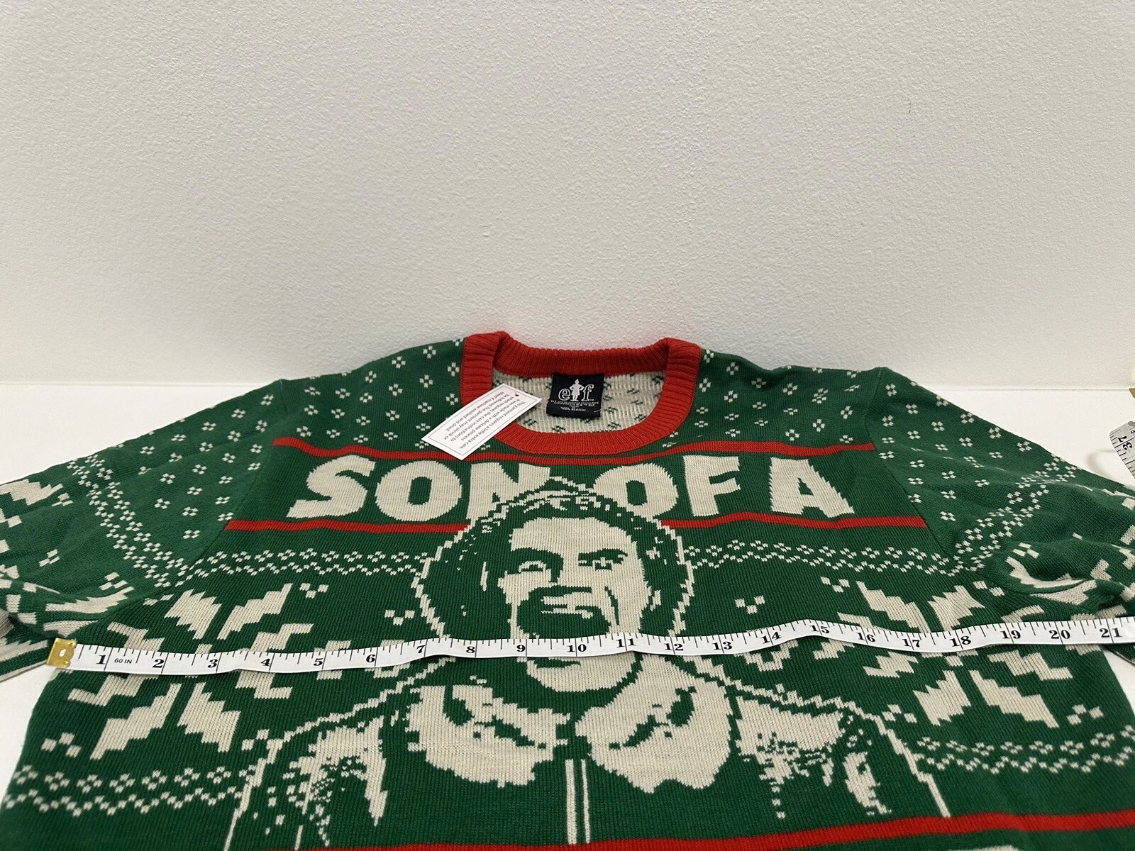 NWT Elf Son of a Nutcracker Ugly Christmas Sweater Mens Size Medium
