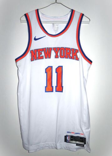 Authentic New York Knicks Jalen Brunson White Association Edition Jersey 44 M