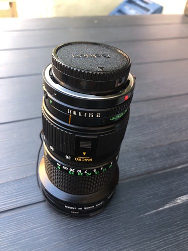 Canon FD 35-105mm F3.5 Zoom Macro Lens W/ Caps, Skylight Filter & Case for AE-1 - Picture 12 of 15