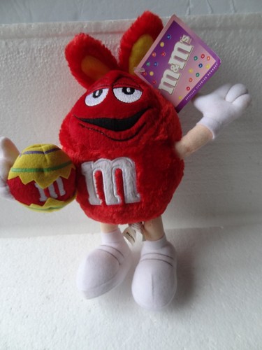 M&M Vintage 2003 Mini Ostern saisonal Plüschtier rote Puppe 10 Zoll - Bild 4 von 6