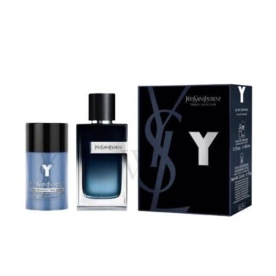 Yves Saint Laurent オードトワレ　2個セット Y by Yves Saint Laurent 2pc Set for Men 3.4oz EDP, Deodorant New