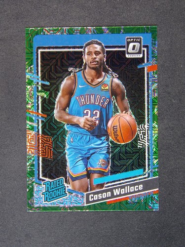 2023-24 Donruss Optic Cason Wallace #218 RC Rated Rookie Dragon Mojo Choice SP