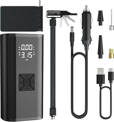 Tire Inflator Portable Air Compressor, Air Pump for Car Tires with Digital Tire 