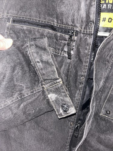Pepe Jeans Heavy Denim Workwear Style Full Zip Jacket 2XL Vintage Y2K - Picture 6 of 11