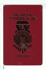 Single Railroad Playing Card "Oil City & Titusville, UL, No Bollhagen #, Stand