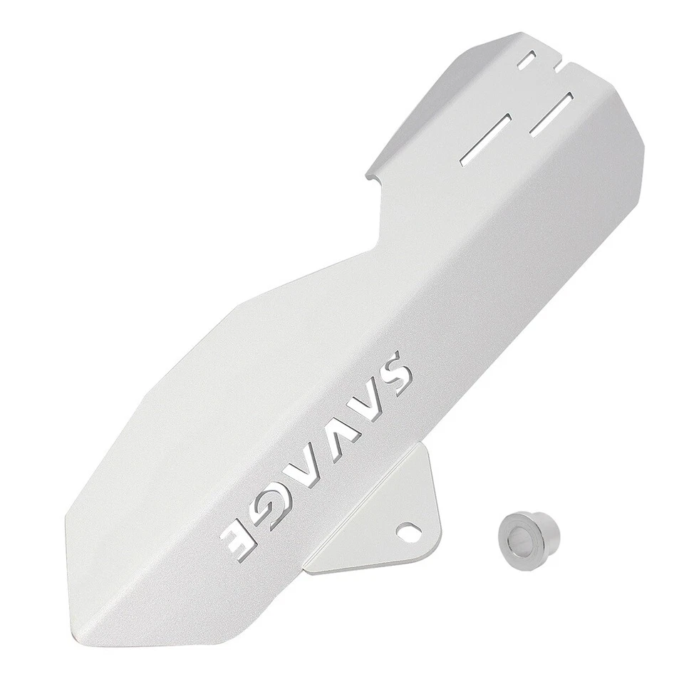 Cubierta de escape trasero plateada CNC para BMW F700GS F650GS F800GS / ADV  Foto 4 de 4