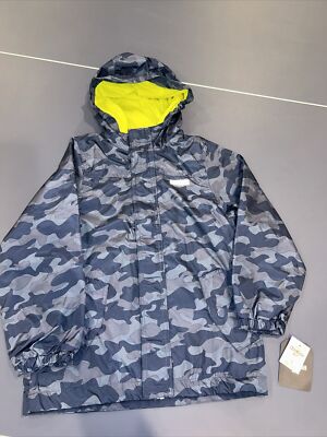 Oshkosh Rain Jacket Size Blue Camo