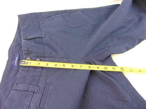 Lands End True Navy Stretch Weekend Chino Capri Size 10 34/24 - Picture 5 of 8