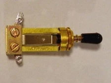 NEW Switchcraft Straight Toggle Switch - GOLD
