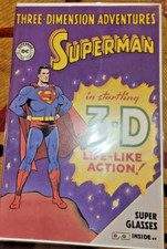 Three Dimension Adventures Superman NO 3-D DC Glasses Reprint 1997