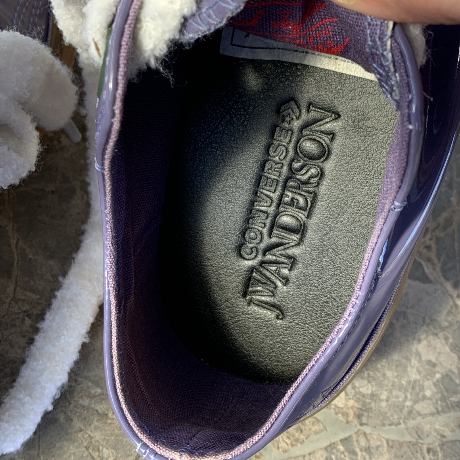 Converse J.W. Anderson Chuck Low Top Sz 5.5 Men Sz 7.5 Women Purple Leather thumbnail 7