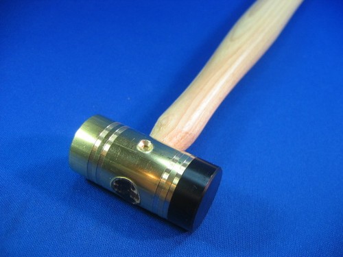 GRACE USA BH-8DT 8 OUNCE BRASS AND DELRIN TIP HAMMER GUNSMITH MACHINIST NYLON - Picture 8 of 12
