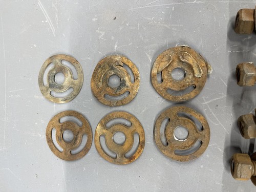 1966-1972 Ford Fairlane Galaxie Front Bumper Bolts Anti-Squeak Washers Torino OE - Picture 4 of 8